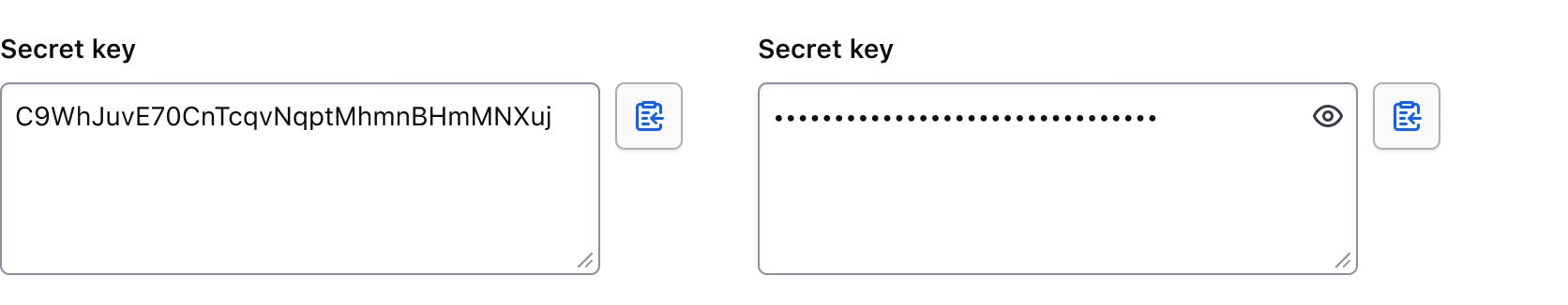 Simple example composing a multiline Textarea with the CopyButton